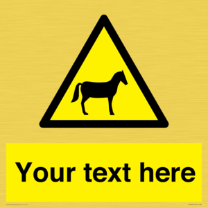 Custom warning horses